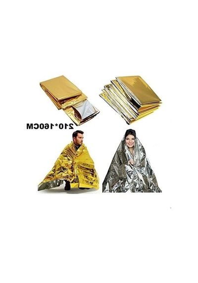 2'li Paket Acil Durum İlk Yardım Battaniyesi, Su Geçirmez