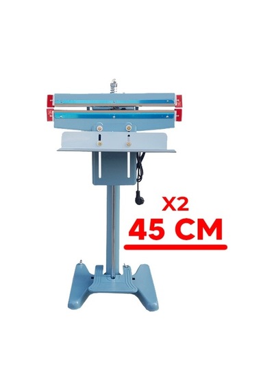 Pfs-450x2 Pedallı Ayak Basmalı 45 Cm Poşet Ağzı Kapama Yapıştırma Makinesi