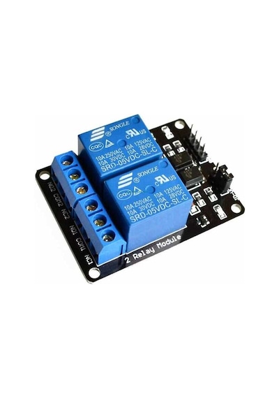 Makermarketim-12V 2 Kanal Röle Kartı (Geliştirme Kartlarıyla Uyumlu)