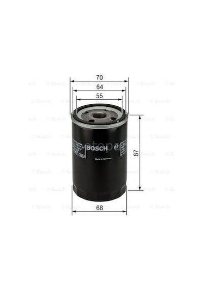 Fıat Palio 1.2 İ.e. 8v 10.2001 - 12.2011 Bosch Yağ Filtresi Filitre