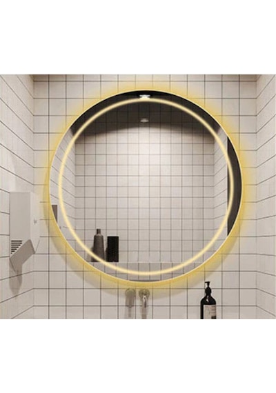 Banyo Lavabo Aynası Ledli Yuvarlak 70 CM Ayna