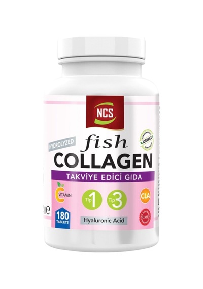 Type 1-3 Balık Kolajen Cla Biotin 180 Tablet Çinko Collagen Hyaluronic Acid