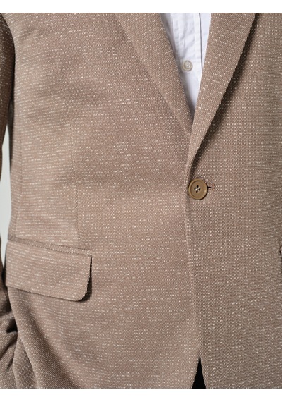 Bonesti Erkek Slim Fit Blazer Ceket Bej Kırçıllı