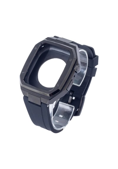 Mey İthalat Watch 45mm Kr402 Metal Kasa Silikon Kordon - Siyah
