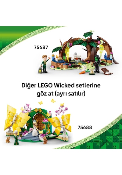 LEGO® Wicked Emerald City ve Kiamo Ko Kalesi 75689 - 9 Yaş ve Üzeri Çocuklar için Yaratıcı Oyuncak Yapım Seti (860 Parça)