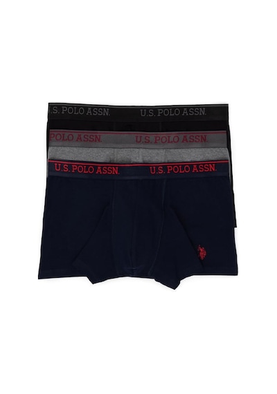 U.S. Polo Assn. Polo Erkek 3 Lü Boxer Çok Renkli