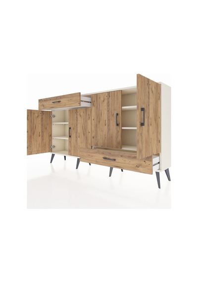 Arges Konsol 5 Raflı 2 Çekmeceli 4 Kapaklı 176x30x99 Aytaşı-çam Aytaşı-çam Arges Konsol 5 Raflı 2 Çekmeceli 4 Kapaklı 176x30x99 Aytaşı-çam Aytaşı-çam