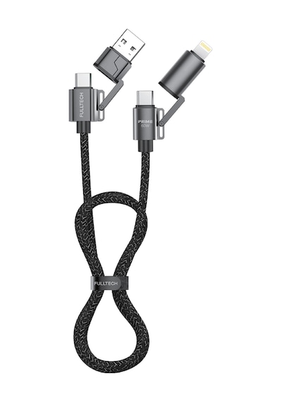 Fulltech Fc154 4 Ü 1 Arada Şarj Kablosu Pd 100w Type-c & Lightning Hızlı Şarj Kablo A+c To C+l, 1.2