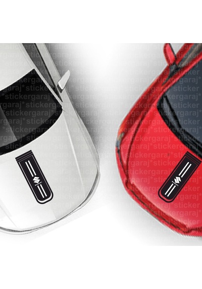 Suzuki Markalı Logolu Kaput Şerit Sticker Lüks Model
