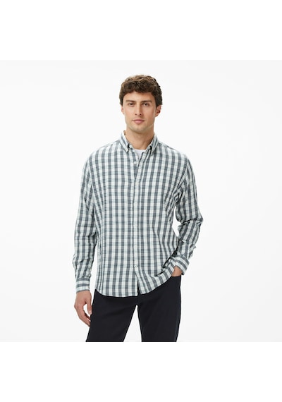 Nautica Erkek Yeşil Kareli Classic Fit Gömlek Desenli W57417t Yeşil