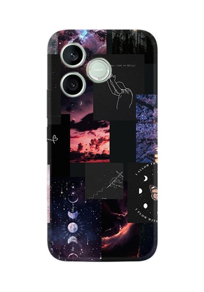 Honor 600 Lite Lna-nx1 Uyumlu Kılıf Boutique Baskılı Resimli Ay Pattern Pcode -030