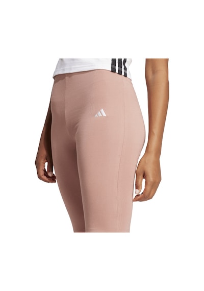 Adidas W Sl Sj Flarleg Kadın Spor Tayt Jd3077 Koyu Bej \ Sıcak Kil \ Somon Çok Renkli