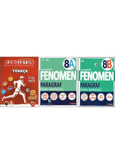 Newton 8.sınıf Kondisyon Türkçe+fenomen 8a Ve 8b Paragraf 3 Kitap