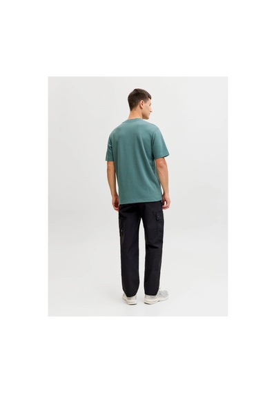 Jack & Jones Jack Jones Erkek Kabartma Yazı Desenli Tişört 12289936 North Atlantic