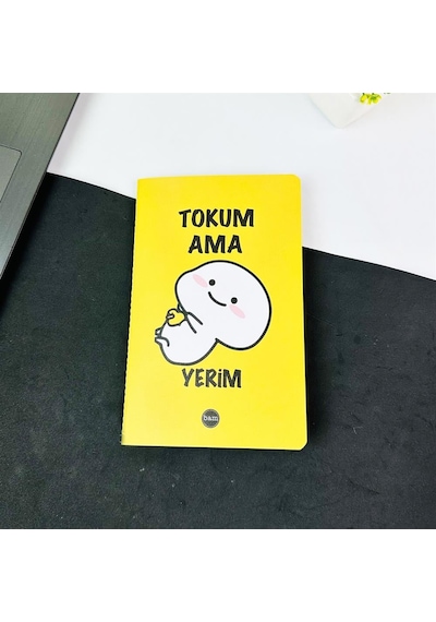 Tokum Ama Yerim Tasarımlı Terzi Dikişli Defter Çok Renkli