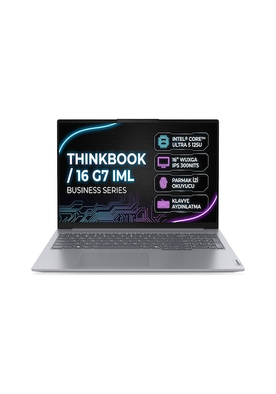 Lenovo ThinkBook 16 G7 IML 21MS005KTR-012 Ultra 5 125U 64 GB 2 TB SSD 16" W11P Dizüstü Bilgisayar