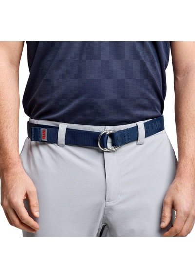 Slam Slam Logo Belt Unisex Mavi Kemer W13 Lacivert
