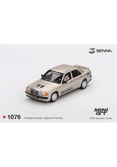 Mini Gt 1:64 Mercedes-benz 190e 2.3-16 11 Ayrton Senna Nürburgring 1984 Figürlü Model Araba Gri