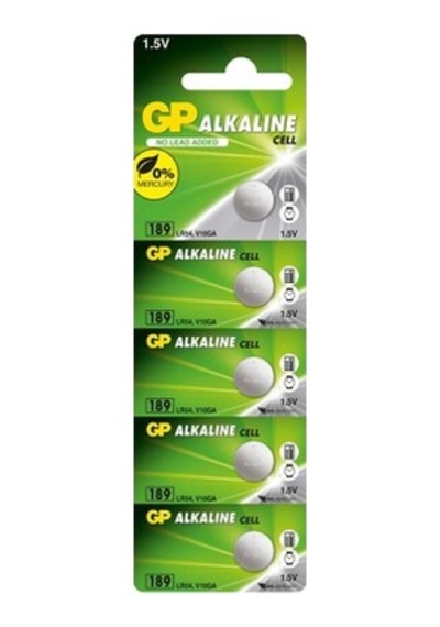 5'li Lr54 Ag10-lr1130 Alkalin Düğme Pil Seti