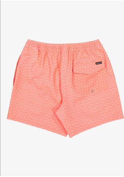 Stretch Printed Volley 16" Hot Coral