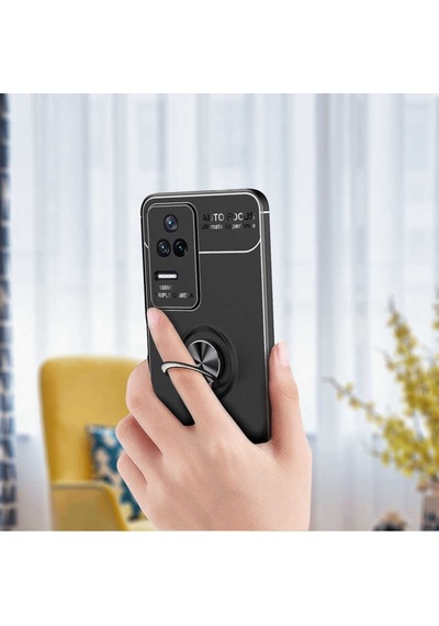 Xiaomi Poco F4 Kilif Zore Ravel Yüzüklü Silikon Kilif 563109533