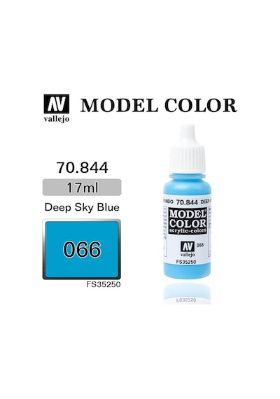 17 Ml. 66 Deep Sky Blue-matt Model Color Serisi Maket Boyası, Vallejo 70844 Standart