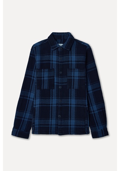 Mudo Erkek Erkek Lacivert Ekoseli Comfort Fit Ceket 1272428