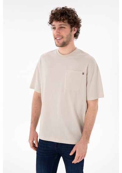 U.S. Polo Assn.  Erkek Comfort Fit Bisiklet Yaka Taş Tişört 50305990-VR049