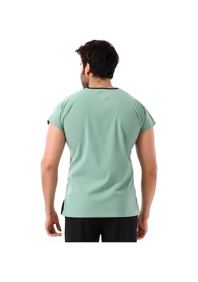 Bflex Unisex Likralı Yarasa Kol Tek Üst - 6428 Çağla Yeşili-12120 6428 Çağla Yeşili