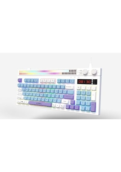 Spectrum K1 Fonksiyonel Çift Lcd Ekran & Çift Rgb - Ses Kontrolcülü Membran 94 Tuşlu Spectrum Rgb Mo