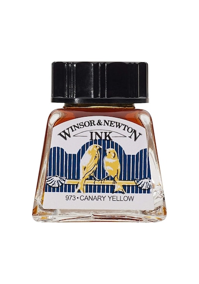 Winsor&Newton Çizim Mürekkebi 14 Ml. Canary Yellow 123 1005123