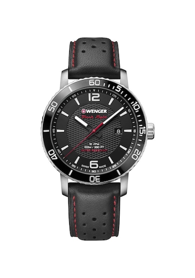 Wenger Roadster Black Night Diver Watch 01.1841.101 Gümüş - Siyah