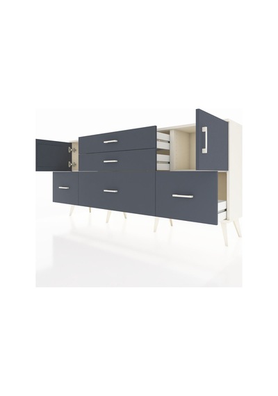 Arges Konsol 2 Raflı 5 Çekmeceli 2 Kapaklı 176x30x83 Aytaşı-antrasit/antrasit Antrasit/antrasit Arges Konsol 2 Raflı 5 Çekmeceli 2 Kapaklı 176x30x83 Aytaşı-antrasit/antrasit Antrasit/antrasit