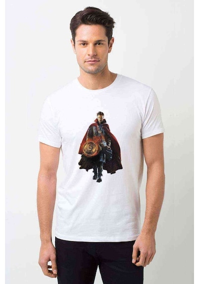 Stange Baskılı Beyaz Erkek Tshirt