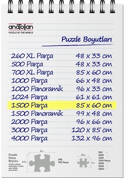 Anatolian 1500 Parçalık Puzzle - Masumiyet 4562
