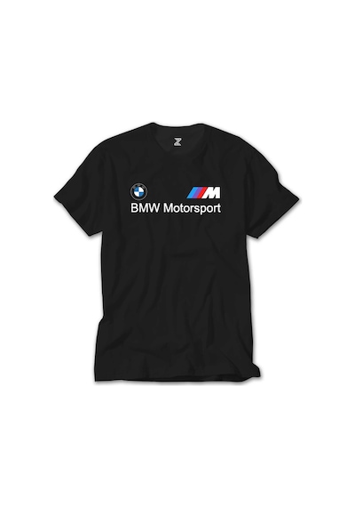 BMW Logo M Power Motorsport Siyah Tişört Siyah