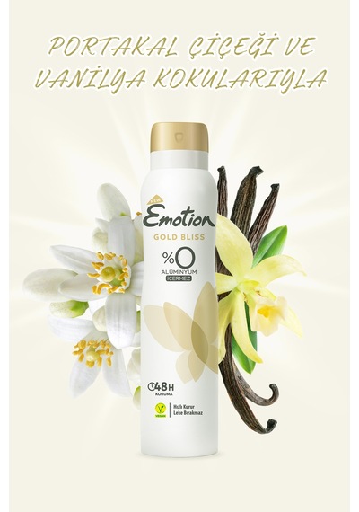 Gold Bliss Kadın Alüminyumsuz Vegan Deodorant 6x150 ML Hızlı Kurur , Leke Bırakmaz