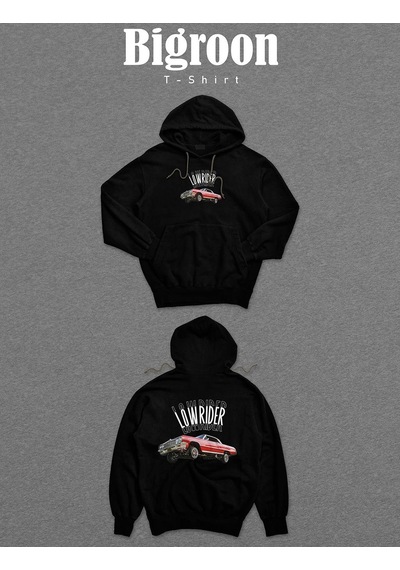 Lowrider Classic Car Klasik Araba Gang Gansta Sweatshirt Unisex Kapüşonlu Hoodie 001