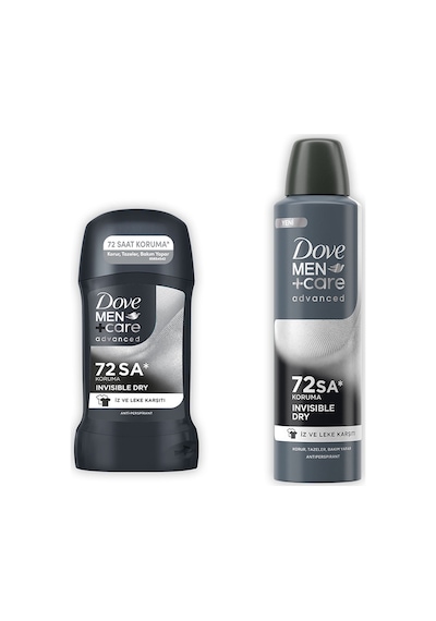 Dove Men +care Advanced Erkek Deodorant Invisible Dry 150 Ml + Invisible Dry Stick 50 Ml