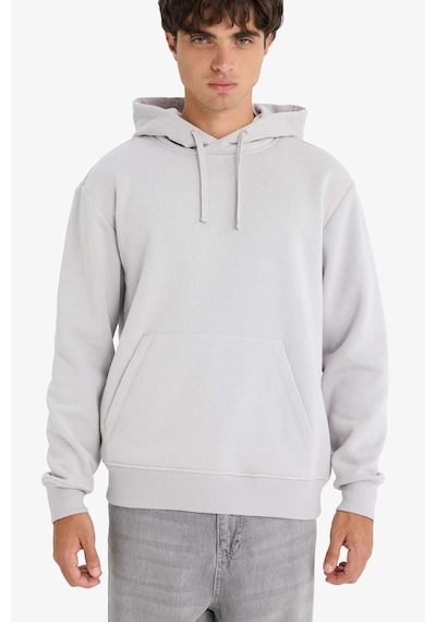DeFacto Regular Fit Kapüşonlu Kanguru Cepli İçi Yumuşak Tüylü Basic Düz Sweatshirt X8283AZ24AUGR184 DeFacto Regular Fit Kapüşonlu Kanguru Cepli İçi Yumuşak Tüylü Basic Düz Sweatshirt X8283AZ24AUGR184
