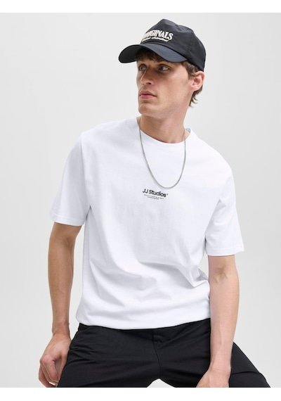 Jack & Jones Jjesoho Tee Ss Crew Neck Noos Erkek T-shirt-31720 Beyaz
