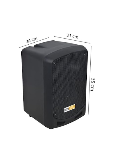 Hepa Merz Hs-300ex Taşınabilir Şarjlı Ses Sistemi Çift Mikrofonlu Bluetooth Usb 6.5 İnç 300w