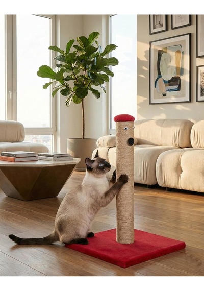 Kedi Tırmalama Tahtası 42cm, Kırmızı