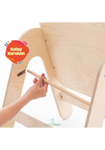 Massam Ayı Figürlü Aktivite Masası Ahşap