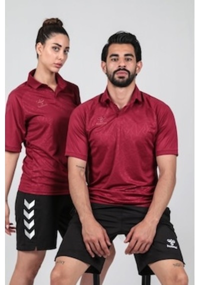 Hummel Dream Kamp Tişört, Polo Yaka Bordo
