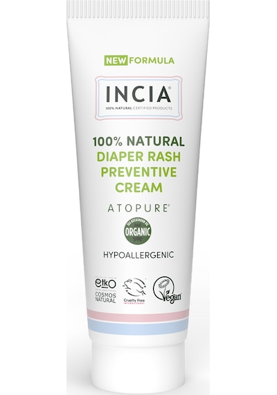 Incıa %100 Doğal Pişik Önleyici Krem Atopure Yenidoğan Nemlendirici Koruyucu Hassas Bakım 60 Ml