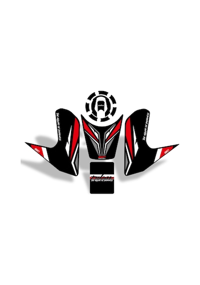 GP Kompozit Bajaj Pulsar N/F 250 2022-2024 Uyumlu Tank Pad Siyah