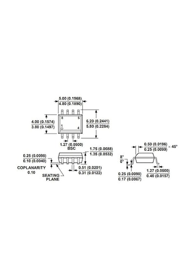 Adm485Arz Soıc-8 Smd Rs Seri Protokol Entegresi