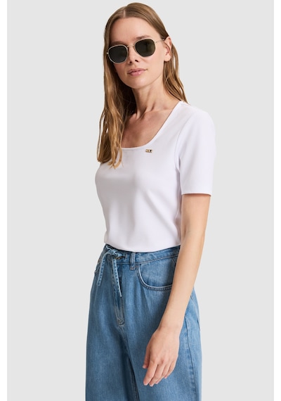 U.s. Polo Assn. Kadın Beyaz Tişört Basic 50323524-vr013