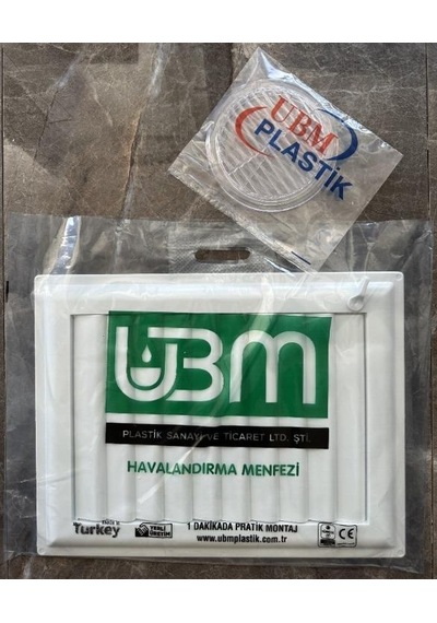 Ubm 45x48 Banyo Wc Havalandırma Menfezi Yapışkanlı Cam Menfez Hediyeli